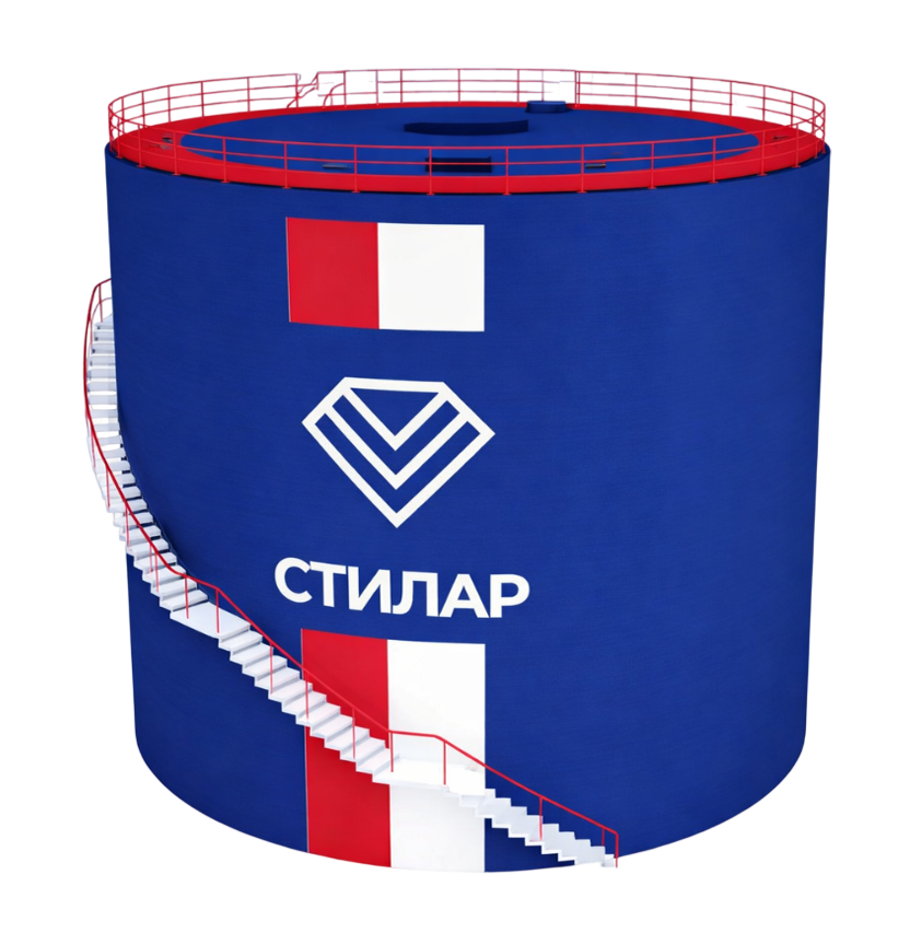 Цельносварной резервуар РВС для воды 150 м³ от завода-производителя